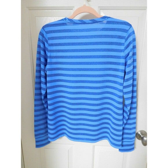 Men's VINEYARD VINES Blue Striped Long Sleeve Performance Shirt SM EXCELLENT! - Picture 3 of 5